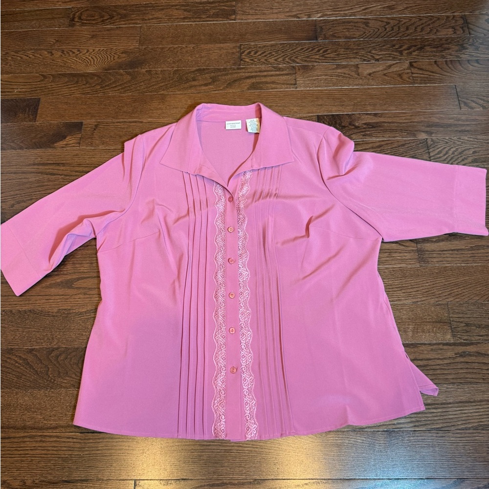 Covington Pink/Mauve Button Down Women's Shirt